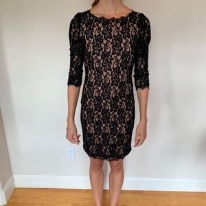 Black lace t babaton dress